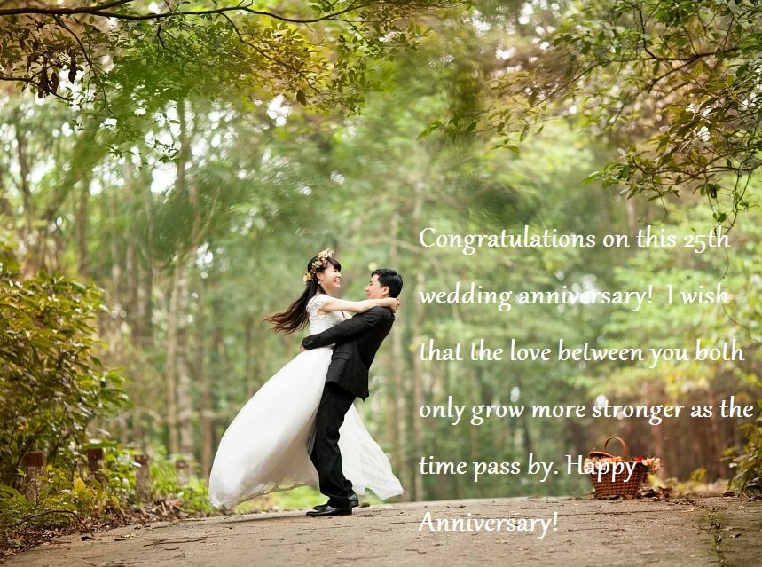 25th Wedding Anniversary Quotes Wishes For Couple
