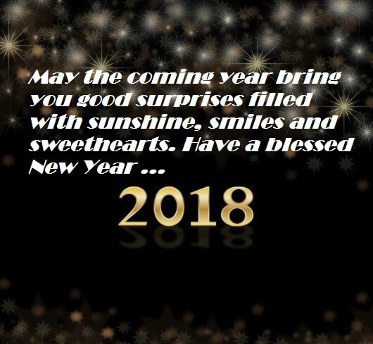 Happy New Year 2018 Best Wishes For Whatsapp