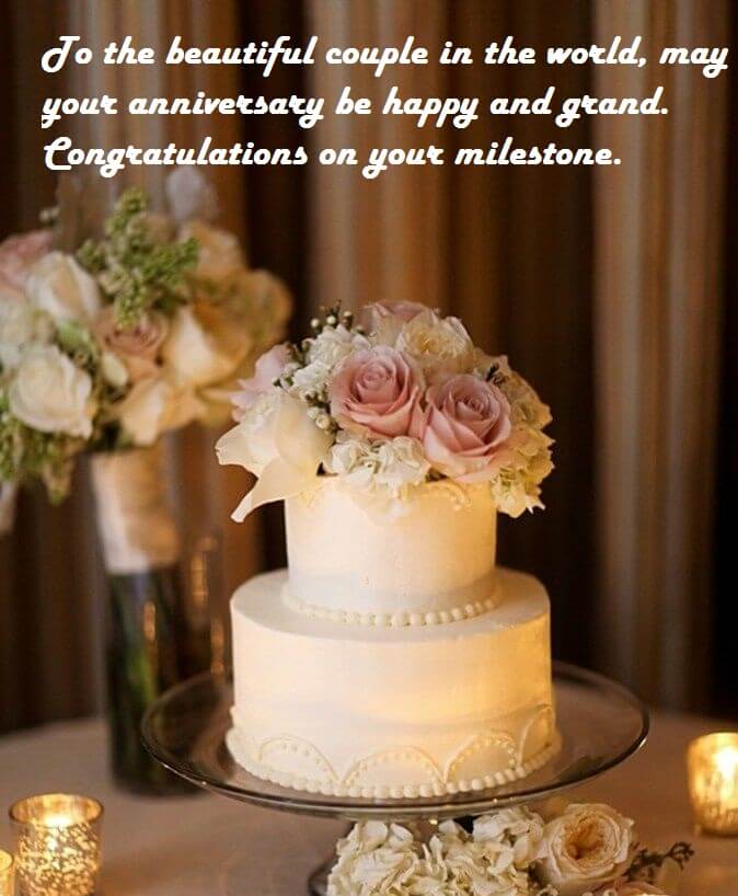 Happy Anniversary Wishes Cake