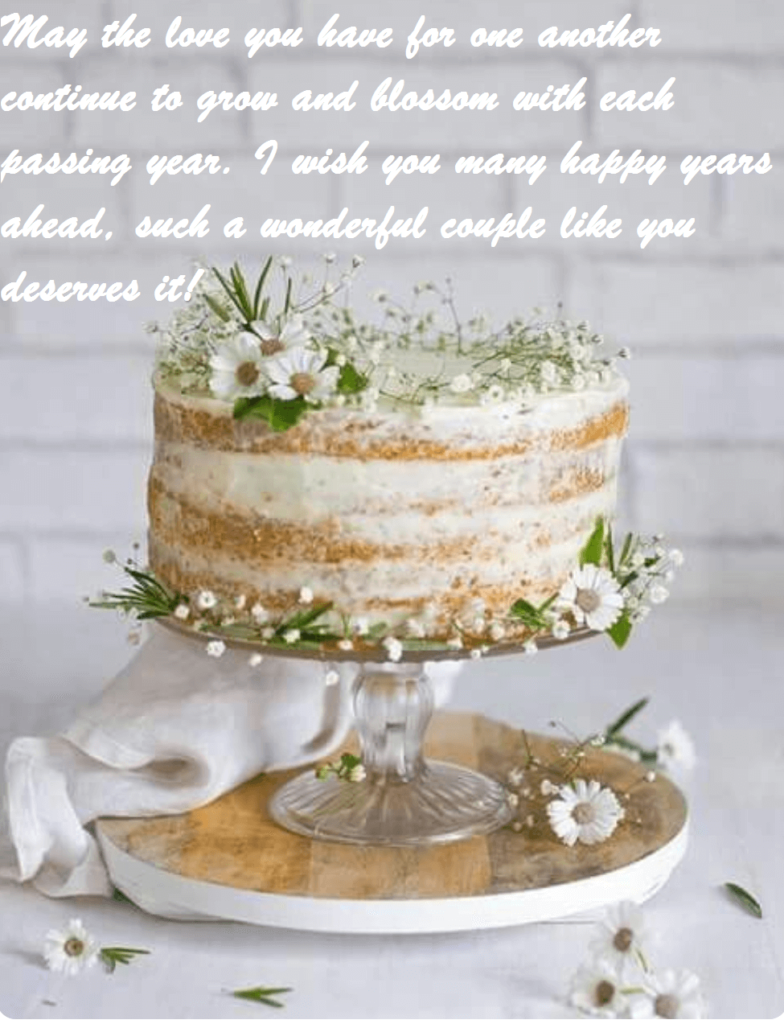 Wedding Anniversary Cake Wishes Messages