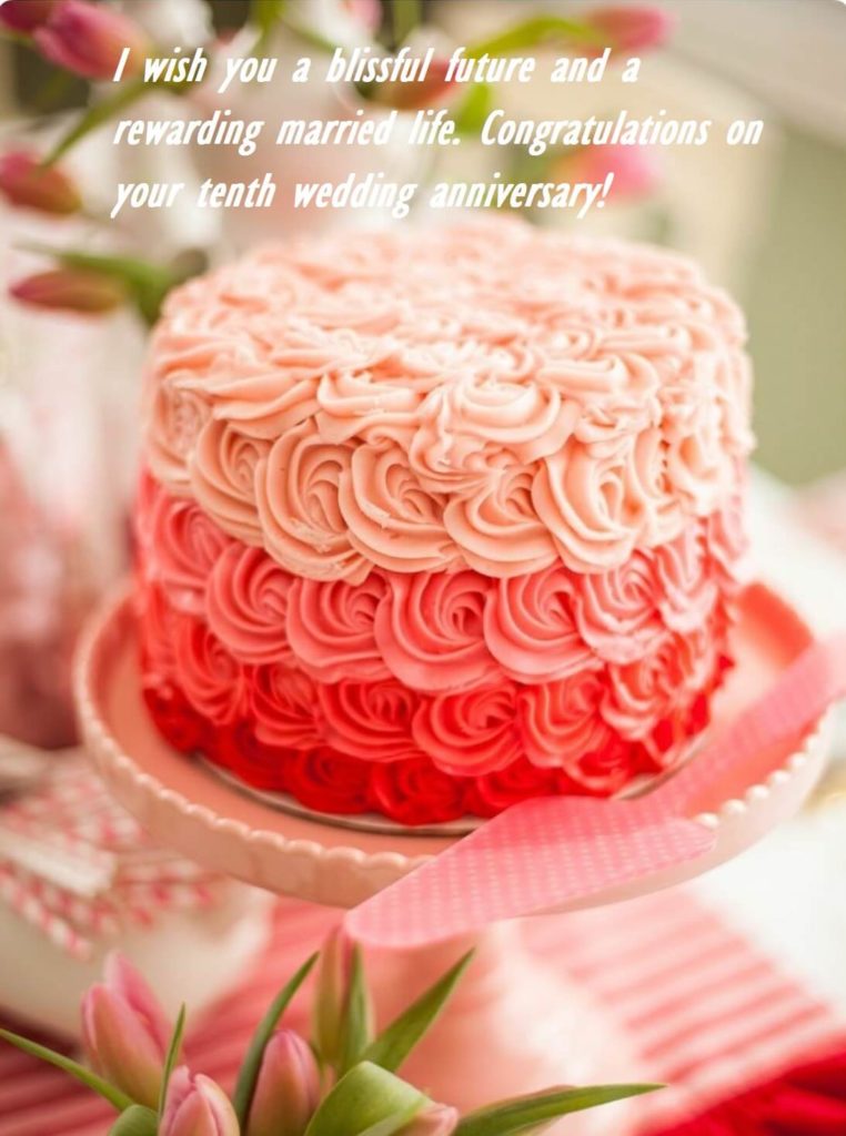 Happy Anniversary Cake Wishes Images