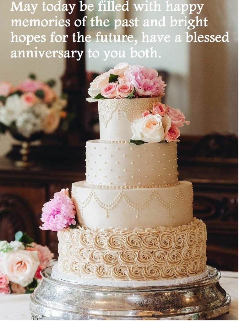 Happy Wedding Anniversary Cake Wishes Sayings