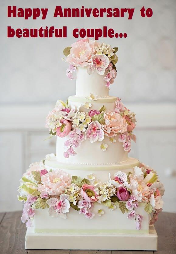 Wedding Anniversary Cake Wishes Sayings