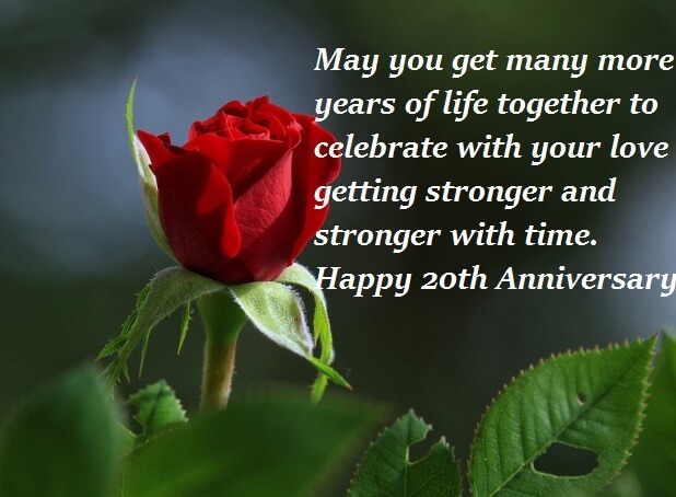 20th Anniversary Card Messages For Wife