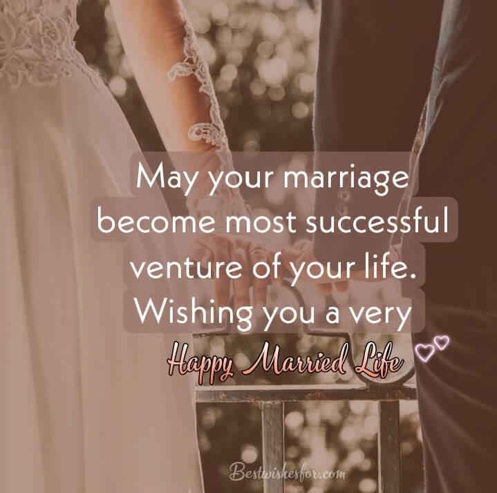 Happy Married Life Wishes Text