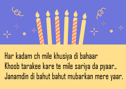 Birthday Wishes in Punjabi Images