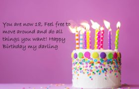 18th Cute Birthday Cake Wishes Images For Her