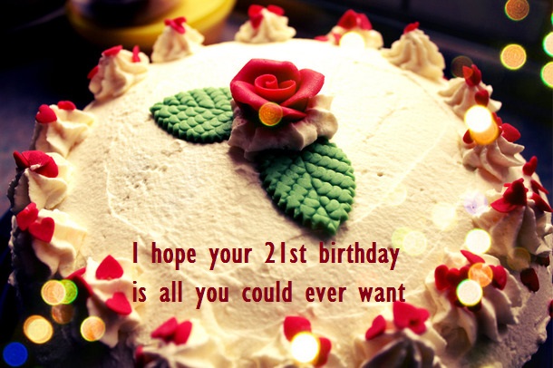 Cute 21st Birthday Cake Images For Her