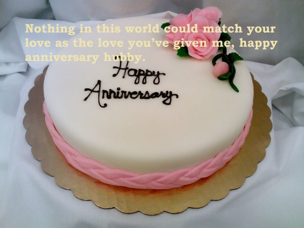 Marriage Anniversary Cute Cake Love Quotes For Hubby