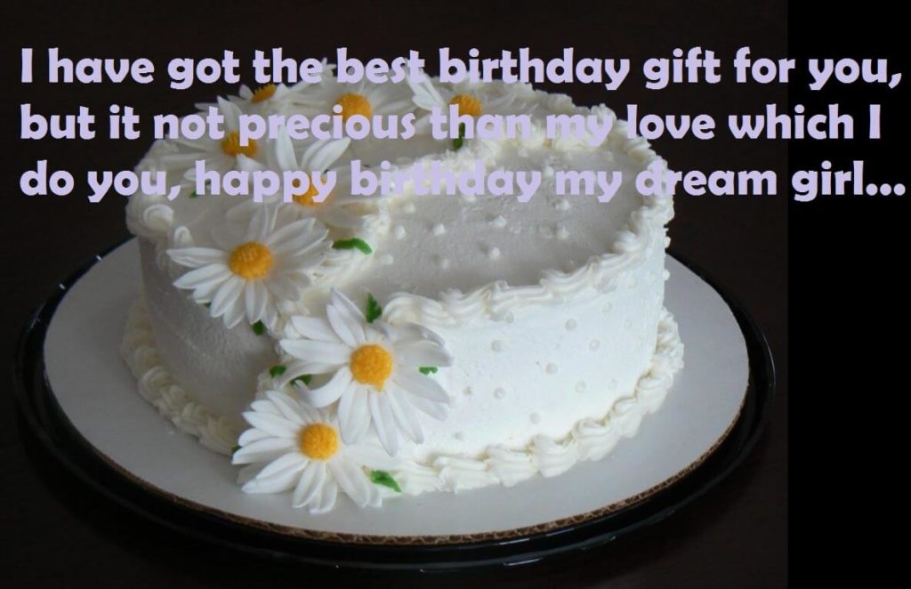 Beautiful Birthday Cake Wishes For Girlfriend