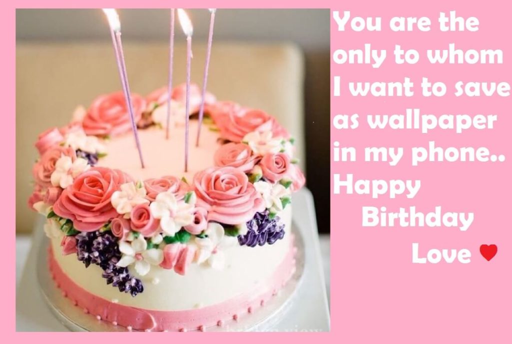Beautiful Birthday Cake Wishes For Lover