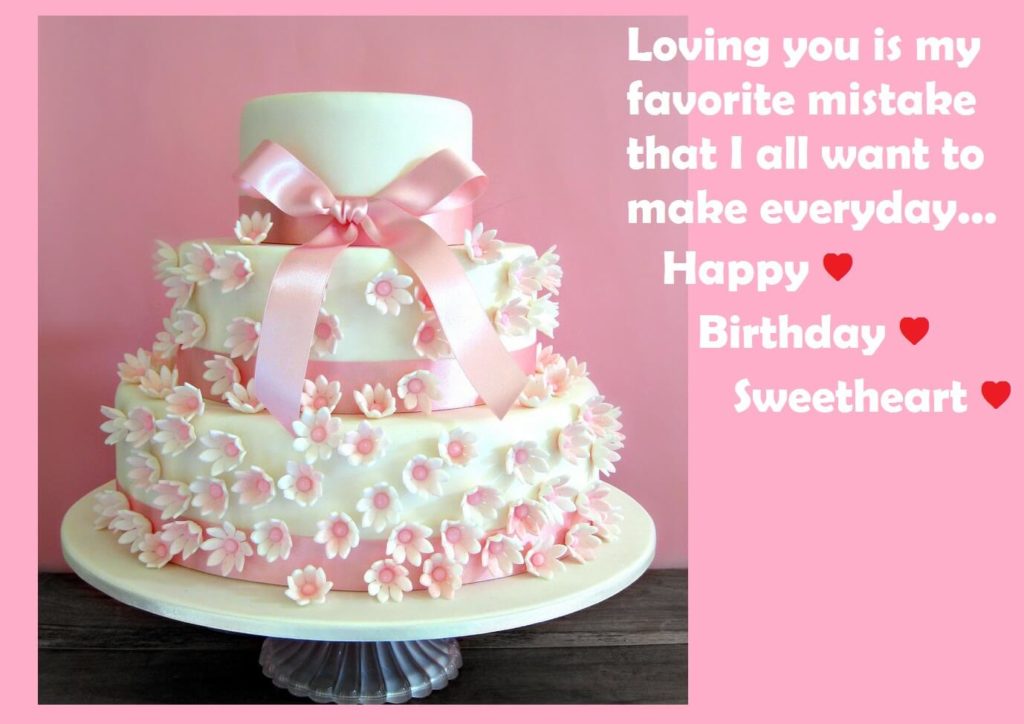 Birthday Beautiful Cake Wishes For Love