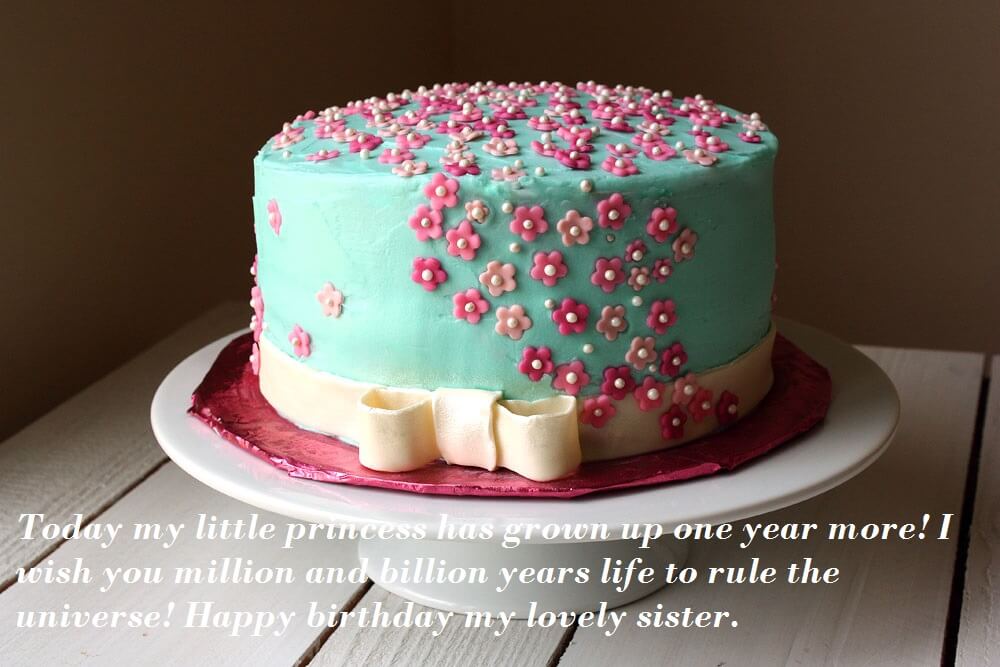 Cute Birthday Cake For Sister