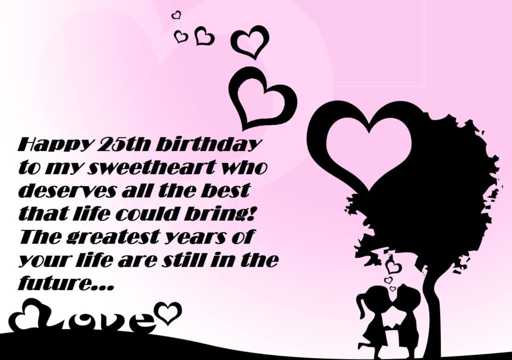 25th Birthday Cute Love Quotes For Girlfriend | Best Wishes
