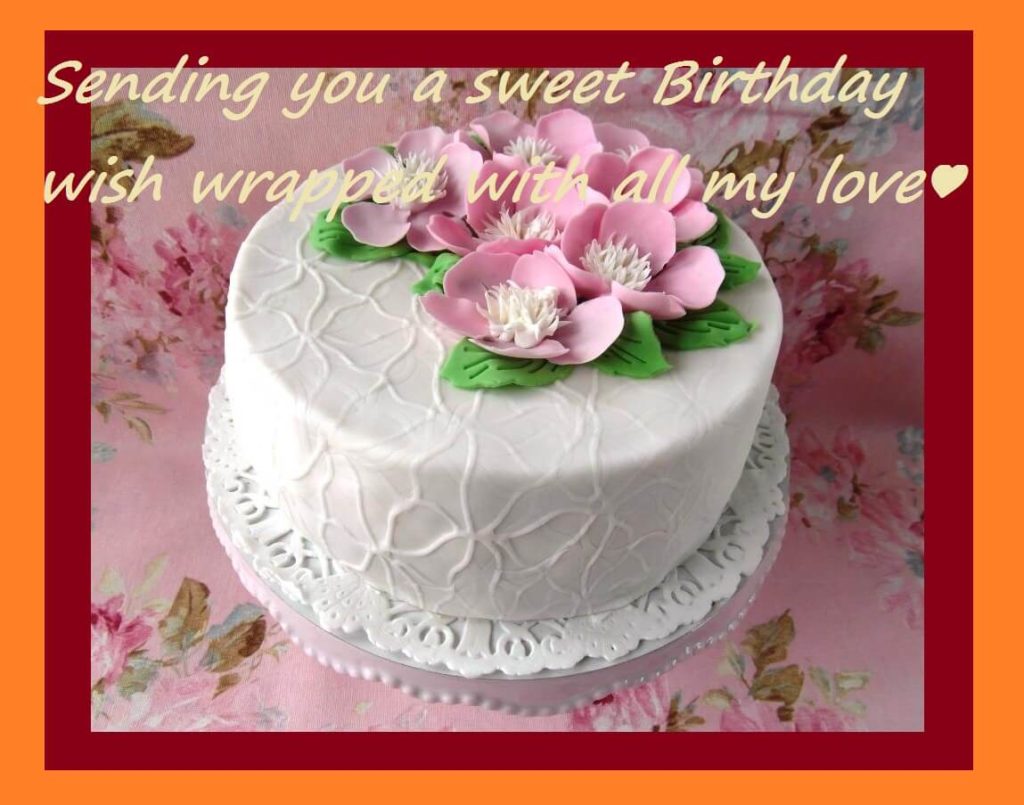 Cute Birthday Cake Wishes For Girlfriend 
