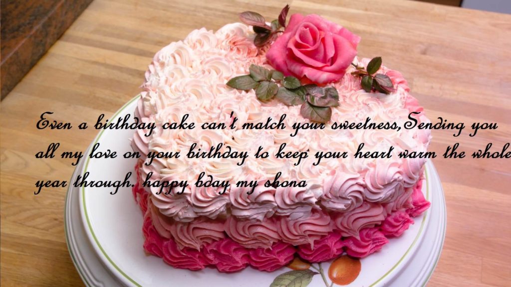 Cute Birthday Cake Wishes For Shona