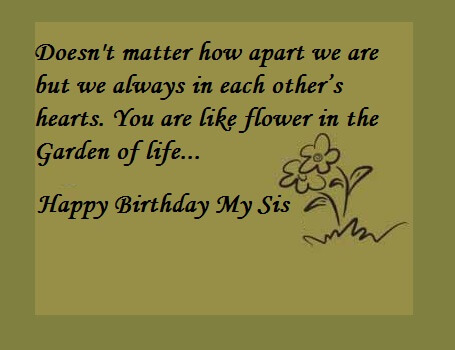 Happy Birthday Quotes Wishes For Sister