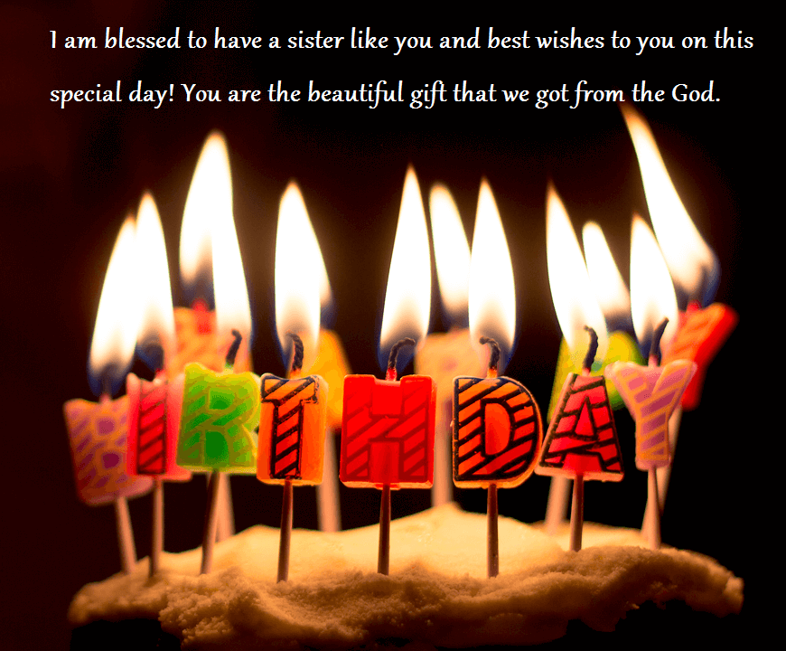 Birthday Cake Wishes Quotes For Sister