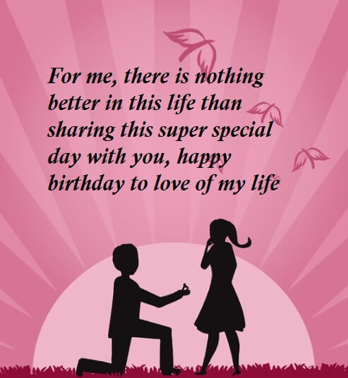 b day wish for gf