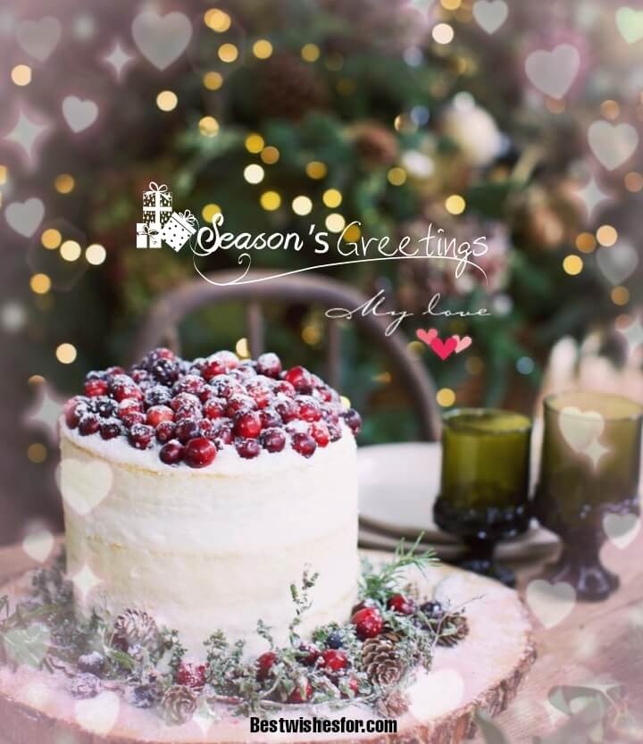 Happy Christmas Cake Images For Love
