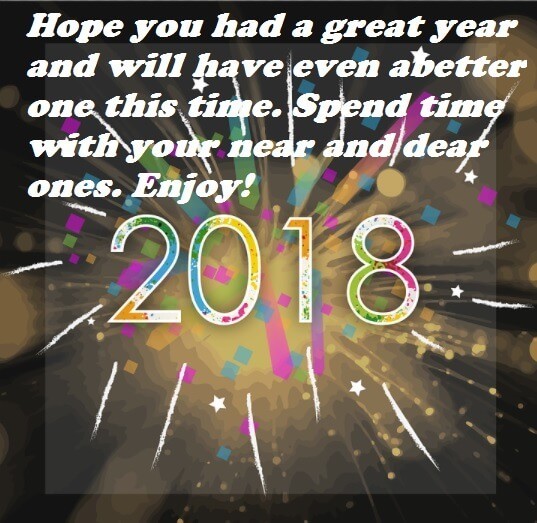 Happy New Year Text Messages 2018