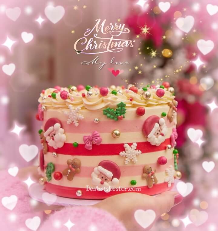 Merry Christmas Cake Images For Love