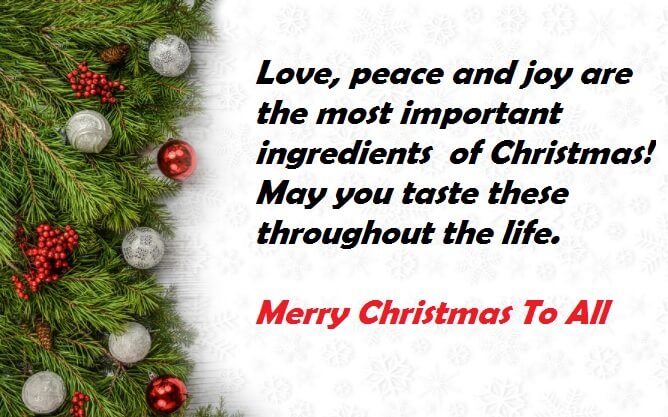 Merry Christmas 2017 Greeting Cards Quotes | Best Wishes