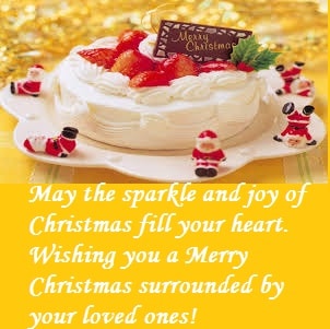 Merry Christmas Messages With Cake Pics