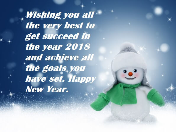New Year 2018 Greeting Cards Wishes