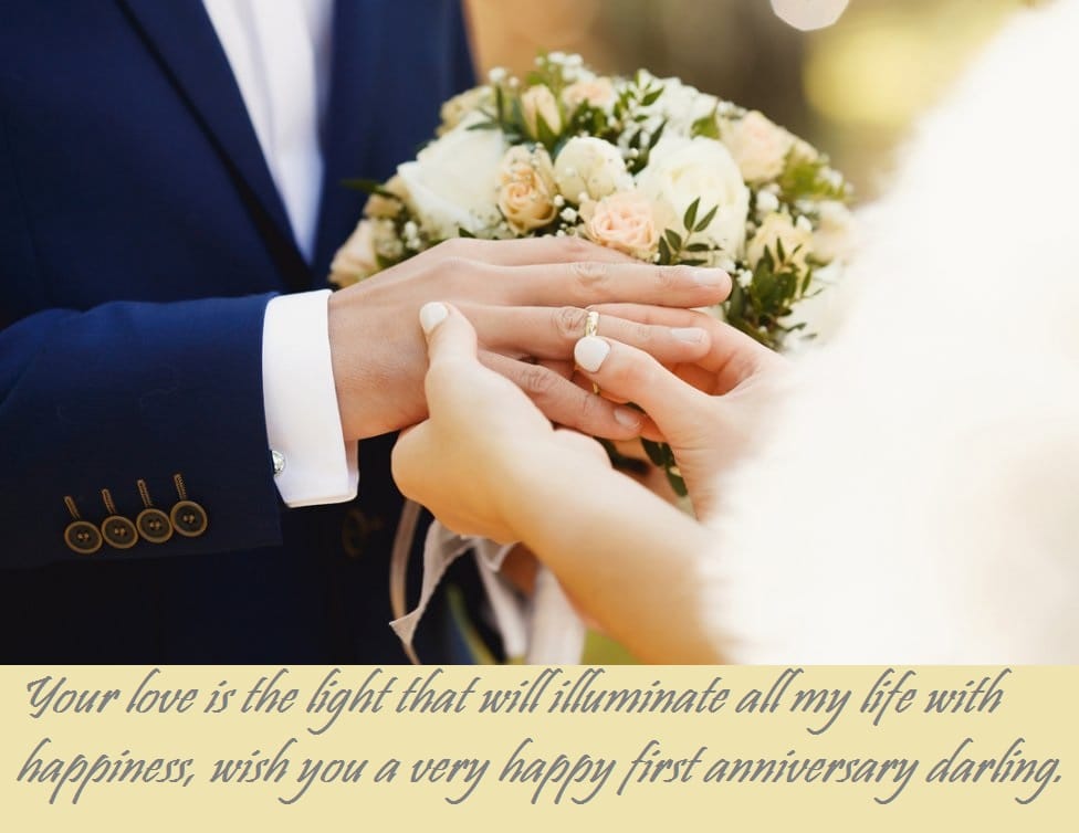 First Marriage Anniversary Wishes Messages Best Wishes