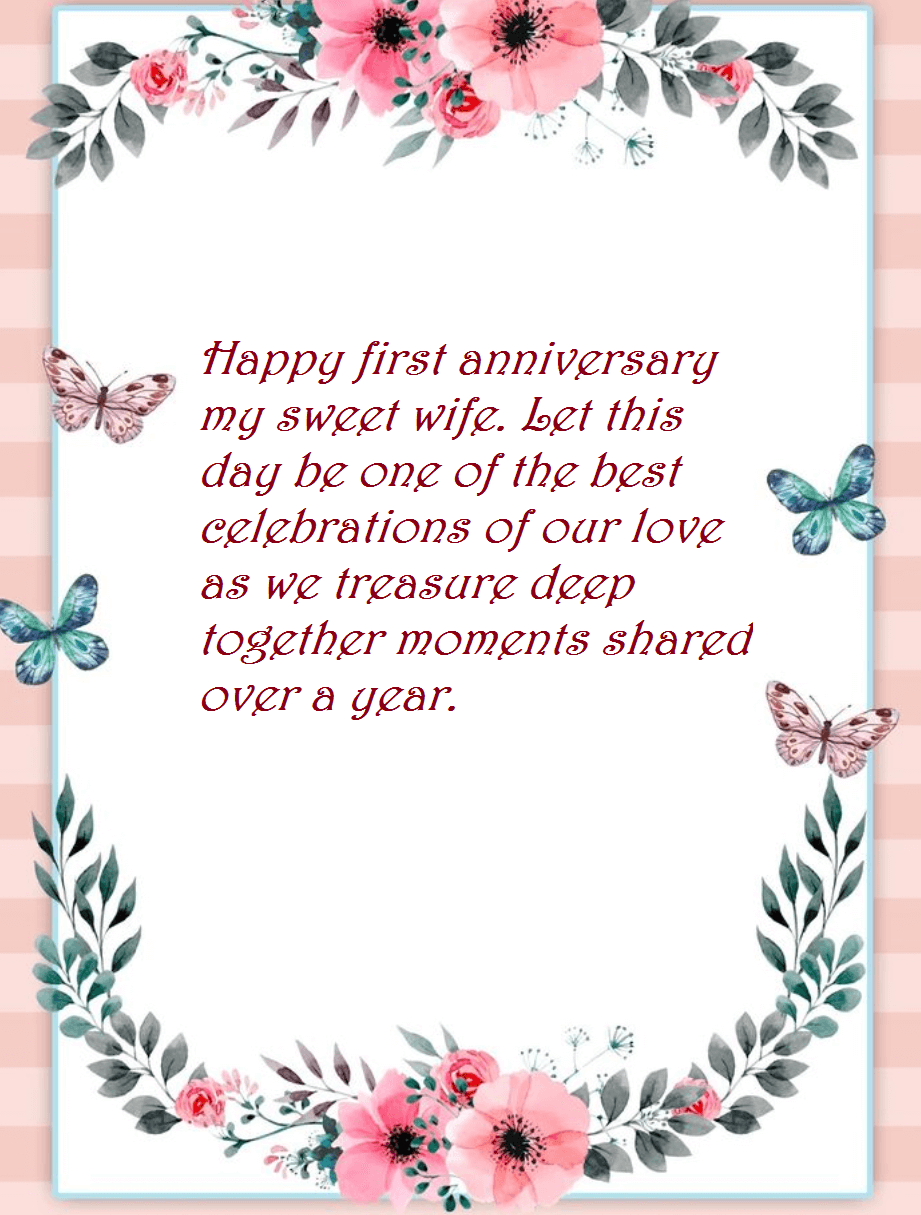 First Marriage Anniversary Wishes | Best Wishes