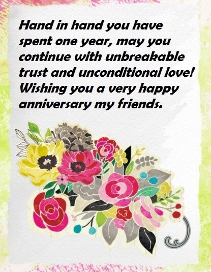 Happy Anniversary Wishes and Messages to Friend