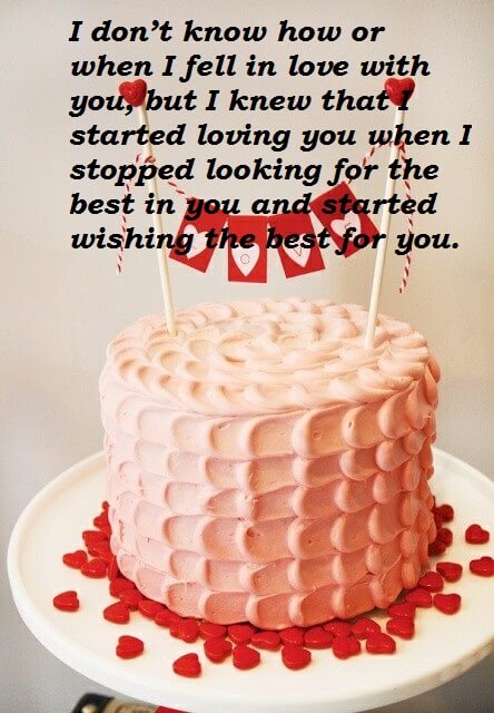 Happy Birthday Cake Wishes Message For Lover