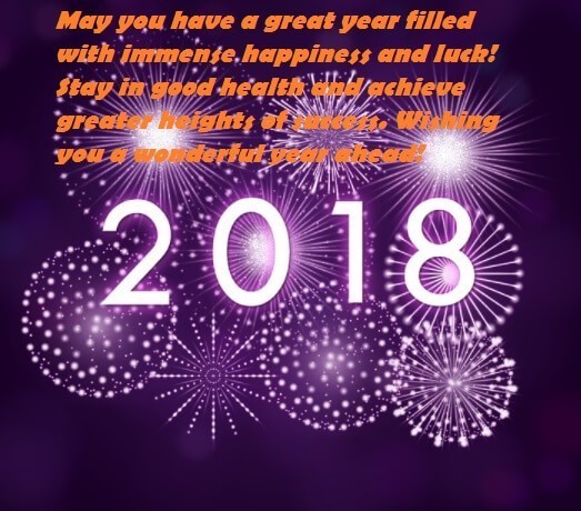 Happy New Year 2018 Wishes Sayings Greeting Messages Best Wishes