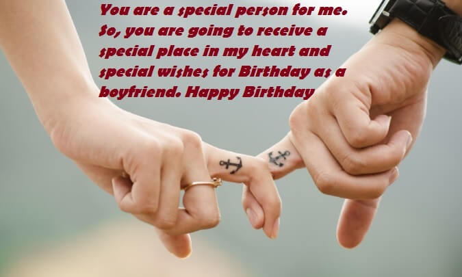 Romantic Birthday Wishes Message For Boyfriend