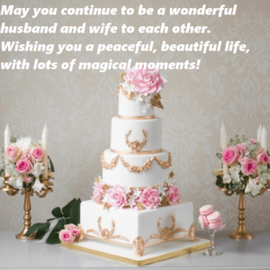 Marriage Anniversary Beautiful Cake Wishes Sayings | Best Wishes