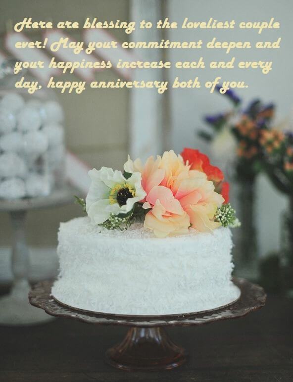 Marriage Anniversary Cake Wishes Sayings