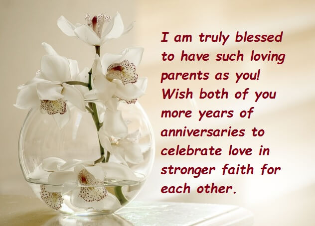 Anniversary Sweet Messages For Parents