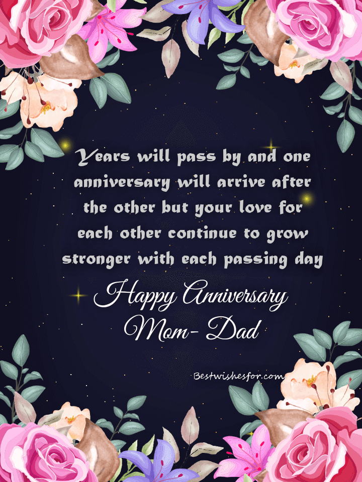 Mom-Dad Marriage Anniversary Wishes Images