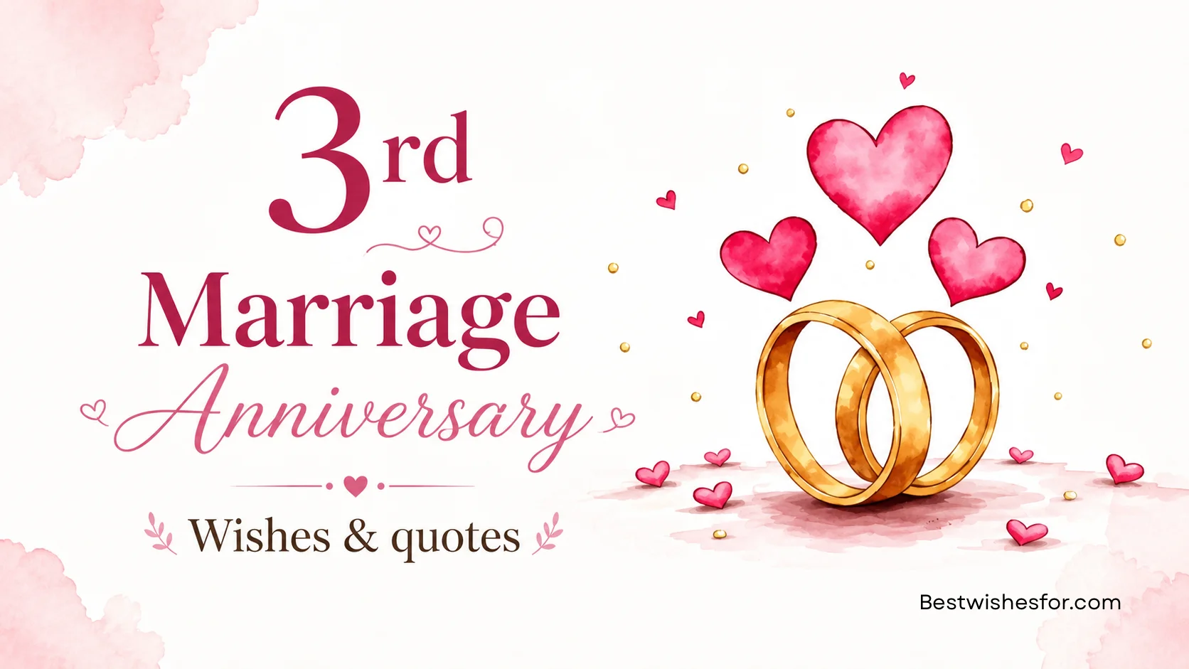 3rd Marriage Anniversary Wishes Images