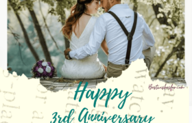 3rd Wedding Anniversary Wishes For Wife