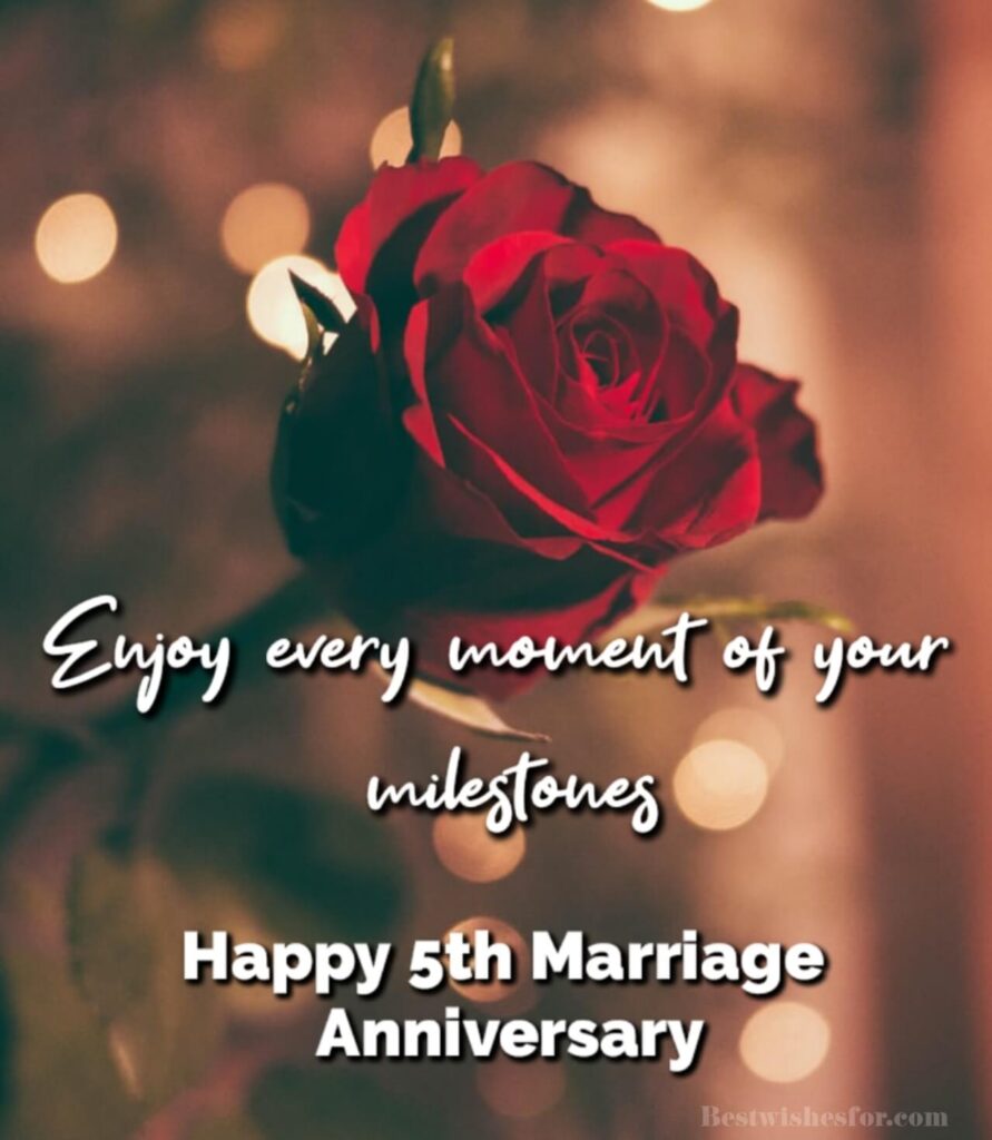 5th Marriage Anniversary Quotes Wishes Images | Best Wishes