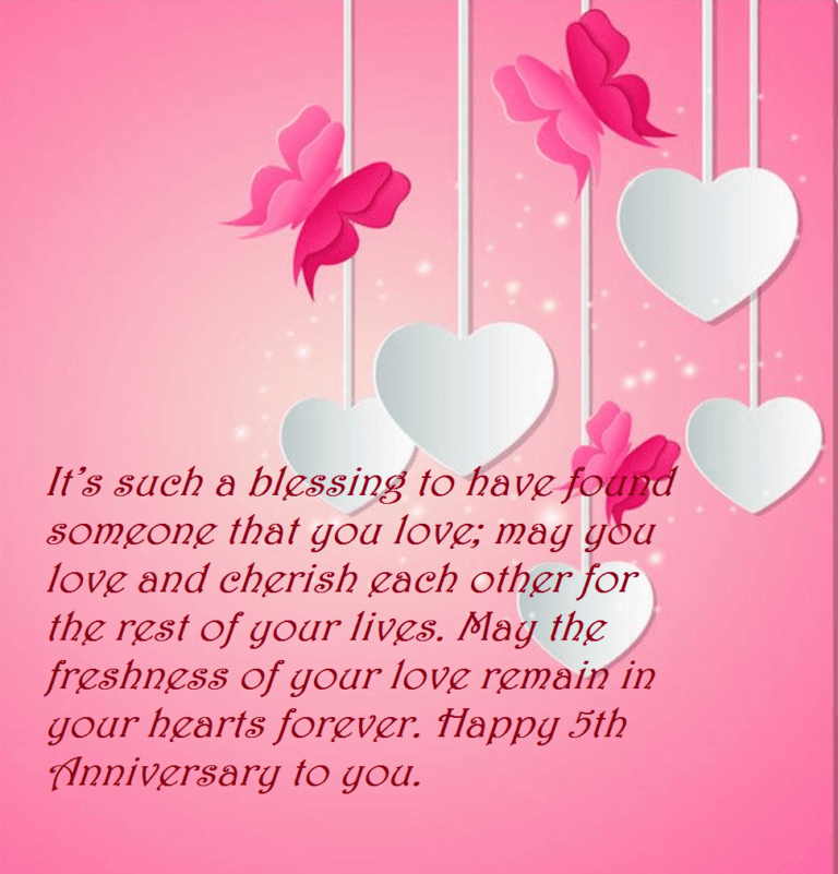 5th Marriage Anniversary Quotes Wishes Images | Best Wishes