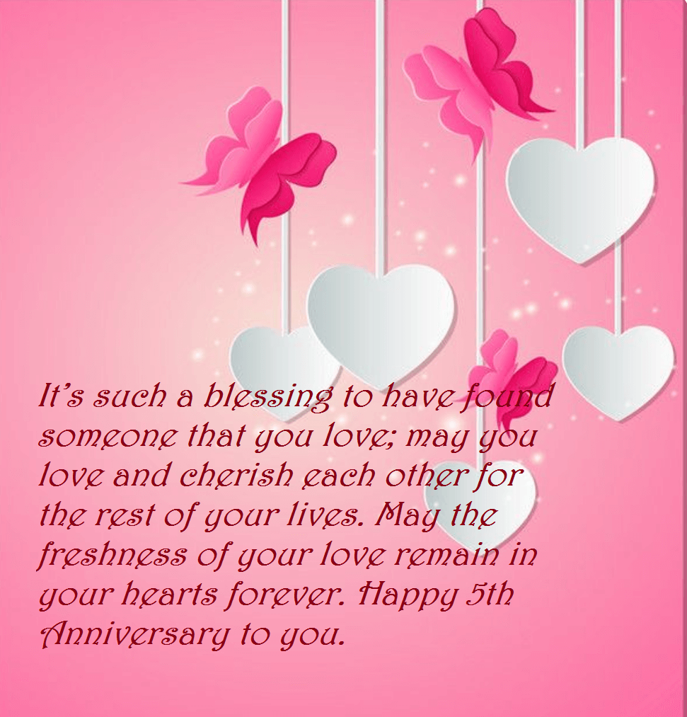 5 year anniversary message to husband