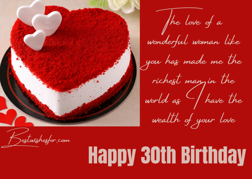 30th Birthday Messages For Wife