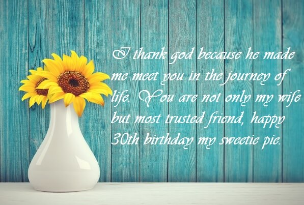 30th Birthday Love Wishes Messages For Wife Best Wishes