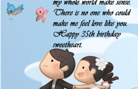 Wife 35th Birthday Wishes Quotes