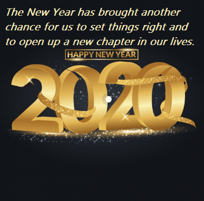 Happy New Year 2020 Sayings Messages In Advance