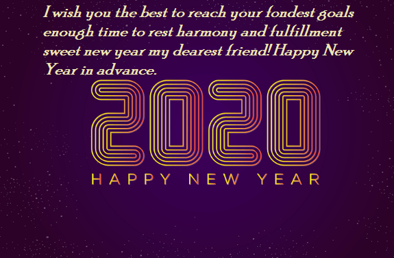 Happy New Year 2020 Wishes Advance