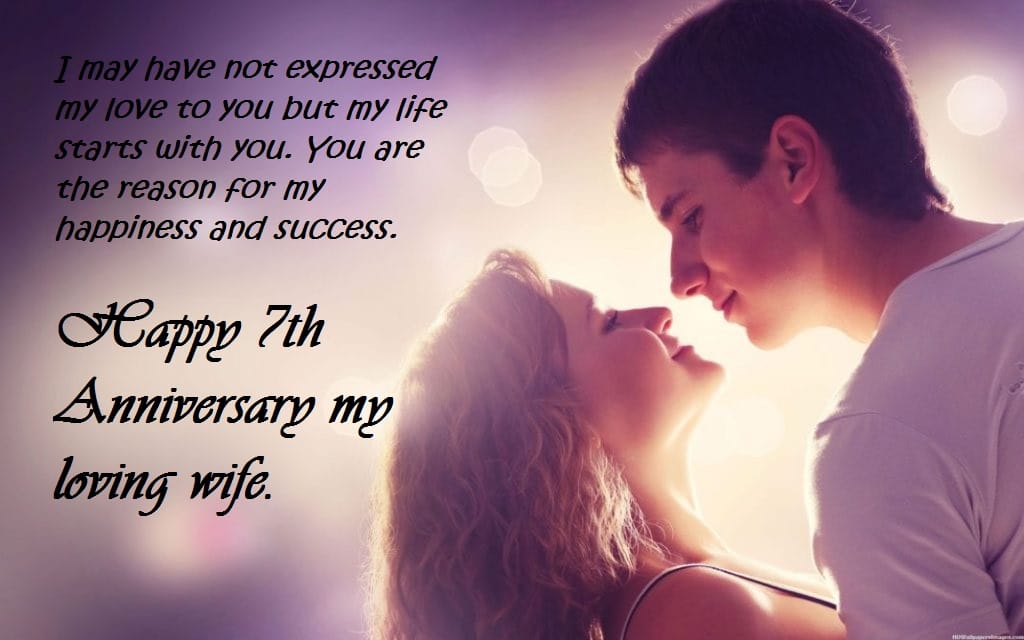 Happy 7th Wedding Anniversary For Wife | Best Wishes